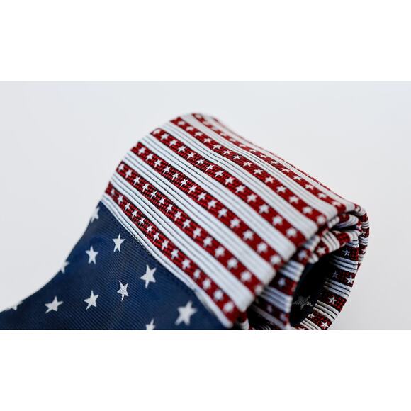 VTG 90s Tommy Hilfiger Stars Stripes Silk Tie Preppy Business Americana Grandpa - Picture 6 of 15